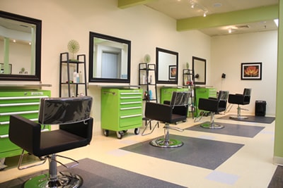 Salon chair rental opportunities at Off Center Salon on South Main Street, West Hartford CT